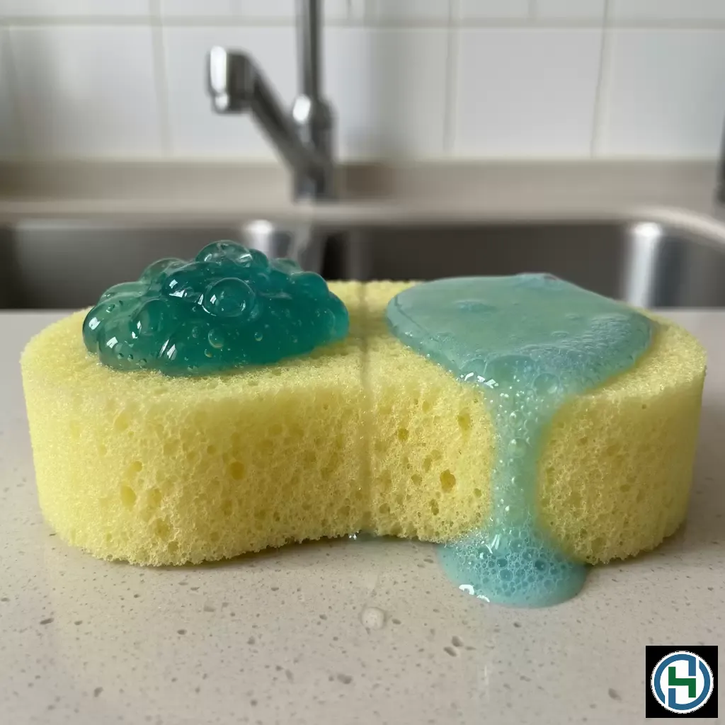 Sự khác biệt rõ rệt về kết cấu giữa nước rửa chén dạng gel và dạng lỏng