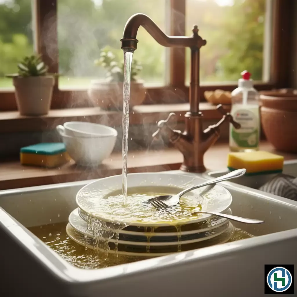 gemini_image_1770254304 Sử dụng nước ấm giúp loại bỏ dầu mỡ và hóa chất hiệu quả hơn