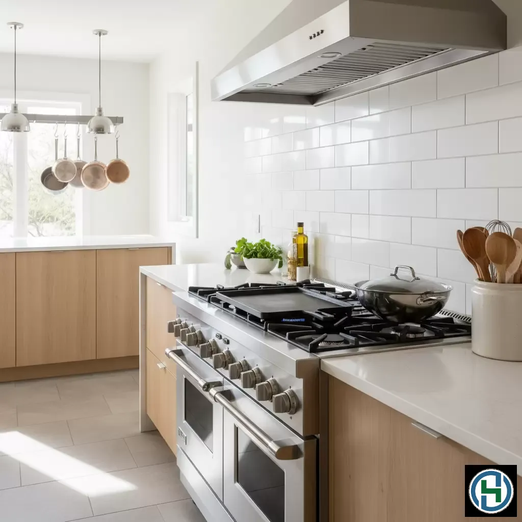 Bếp gas sạch bóng giúp không gian nấu nướng trở nên cảm hứng và an toàn hơn