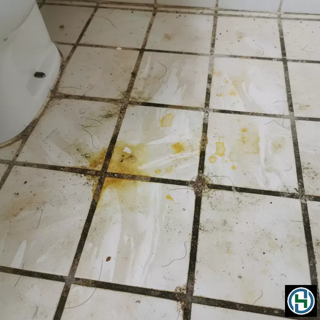 Tình trạng gạch nhà tắm bị ố vàng lâu năm gây mất thẩm mỹ và ảnh hưởng đến vệ sinh