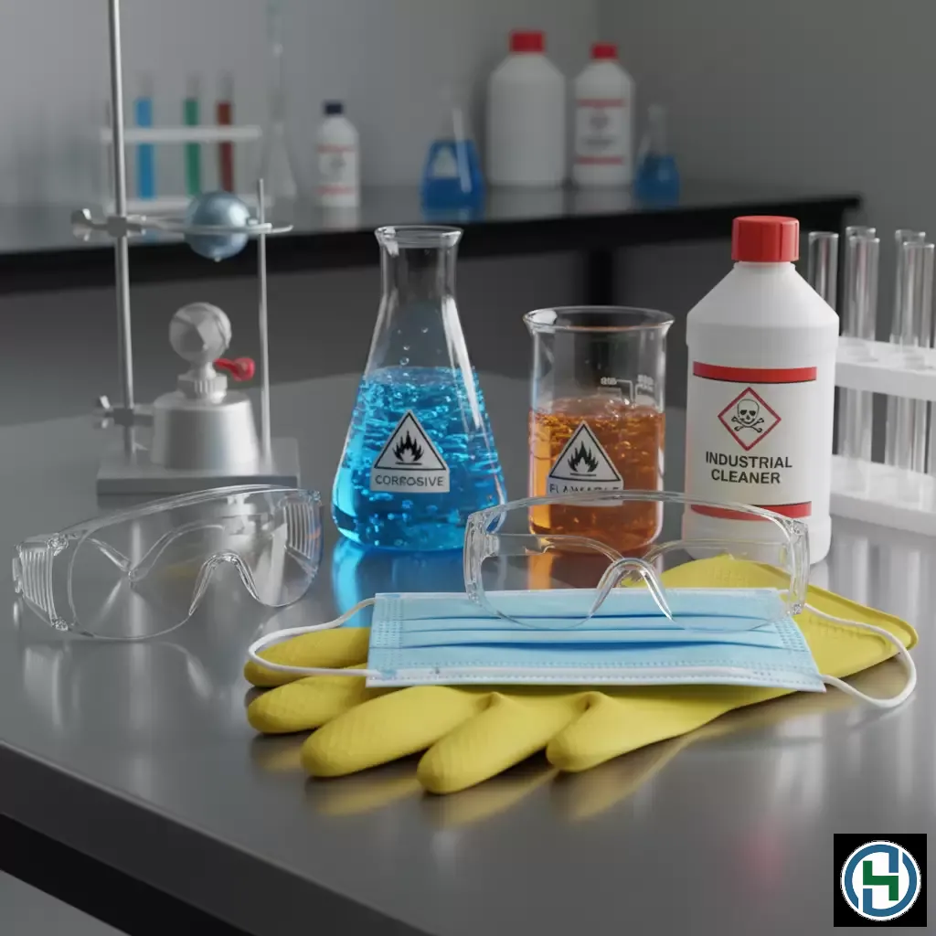 gemini_image_1770260604 Trang bị đồ bảo hộ đầy đủ là nguyên tắc cơ bản để ngăn ngừa tiếp xúc trực tiếp với hóa chất