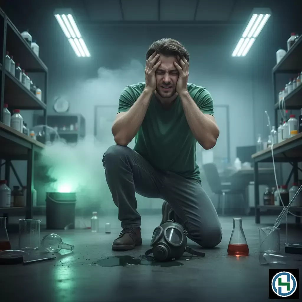 Các triệu chứng thần kinh như chóng mặt là dấu hiệu của ngộ độc hóa chất nghiêm trọng