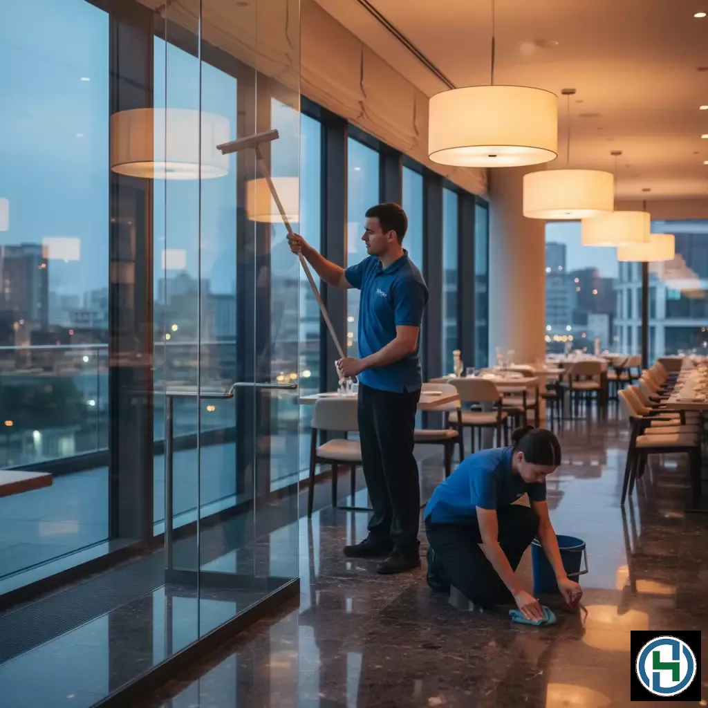 gemini_image_1770263400 Sảnh đón khách sạch bóng tạo ấn tượng chuyên nghiệp và sang trọng