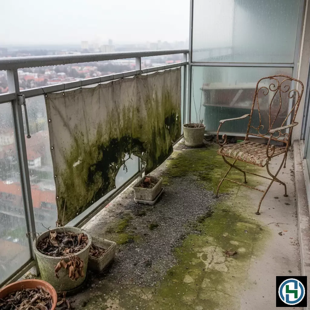 gemini_image_1770267250 Khu vực ban công bám bụi lâu ngày gây mất thẩm mỹ và tiềm ẩn nguy cơ trơn trượt