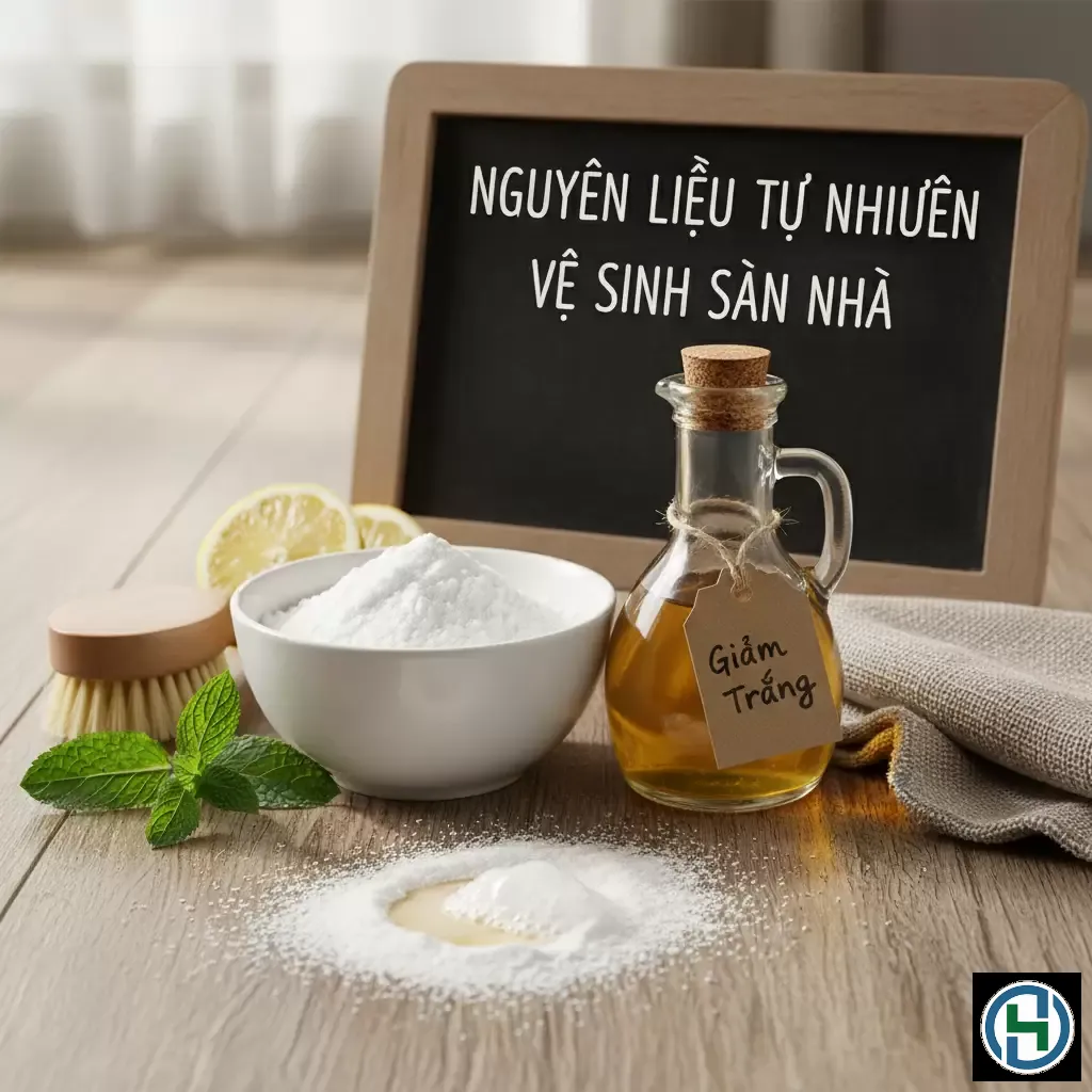 gemini_image_1770267251 Sử dụng các nguyên liệu tự nhiên giúp làm sạch sàn hiệu quả mà không gây trơn trượt