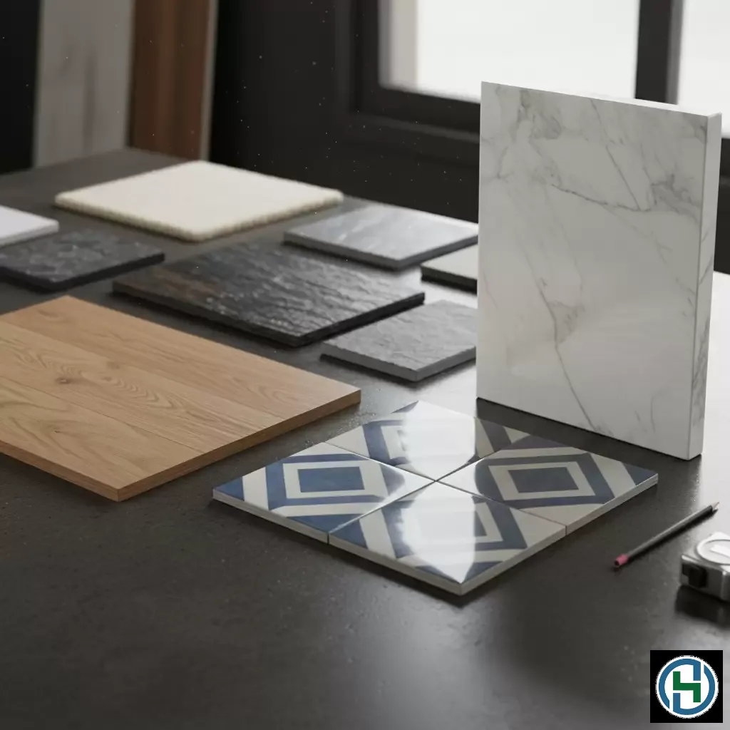 gemini_image_1770270568 Mỗi chất liệu sàn khác nhau đòi hỏi loại nước lau và tỷ lệ pha chế chuyên biệt