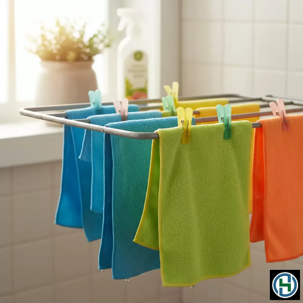 Bảo quản khăn lau ở nơi khô ráo để tránh vi khuẩn và nấm mốc phát triển