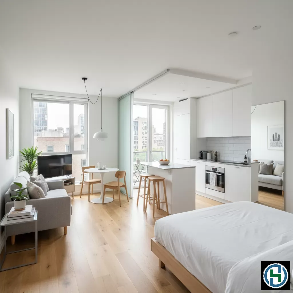 Không gian chung cư nhỏ được sắp xếp khoa học giúp tối ưu diện tích sống