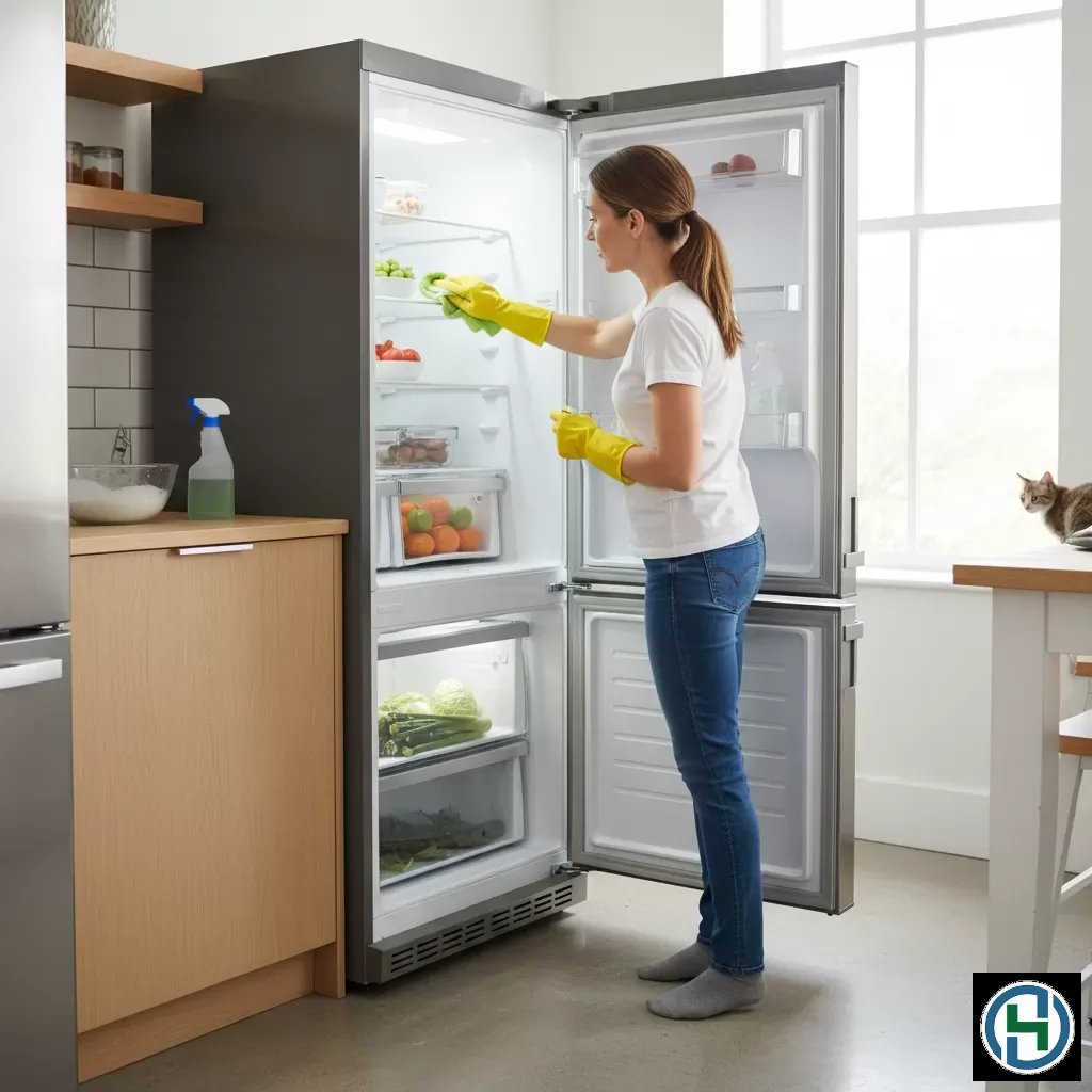 Thực hiện cách vệ sinh tủ lạnh đúng cách không còn mùi hôi thực phẩm giúp bảo vệ sức khỏe gia đình