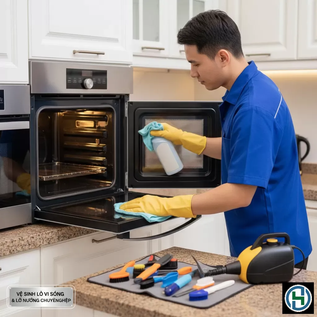 Vệ sinh lò vi sóng và lò nướng định kỳ giúp bảo vệ sức khỏe gia đình và tăng tuổi thọ thiết bị