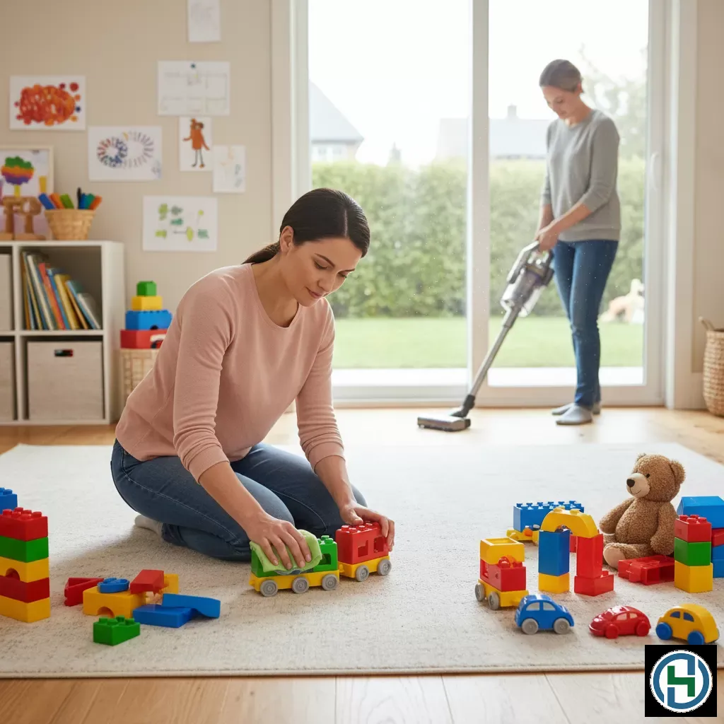 Vệ sinh bề mặt tiếp xúc thường xuyên là bước quan trọng trong lịch trình hàng tuần