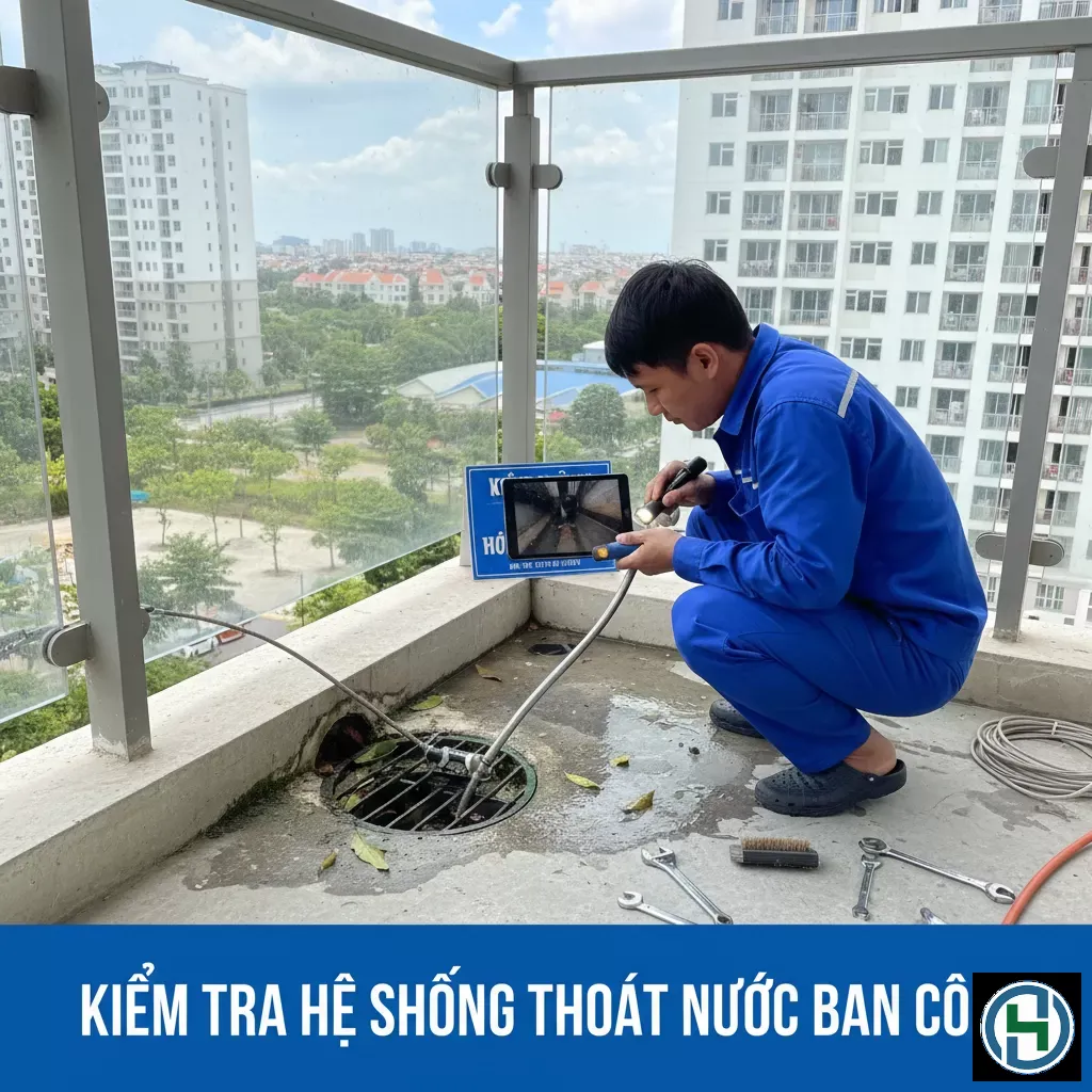 Vệ sinh hệ thống thoát nước giúp ngăn chặn tình trạng đọng nước gây thấm dột