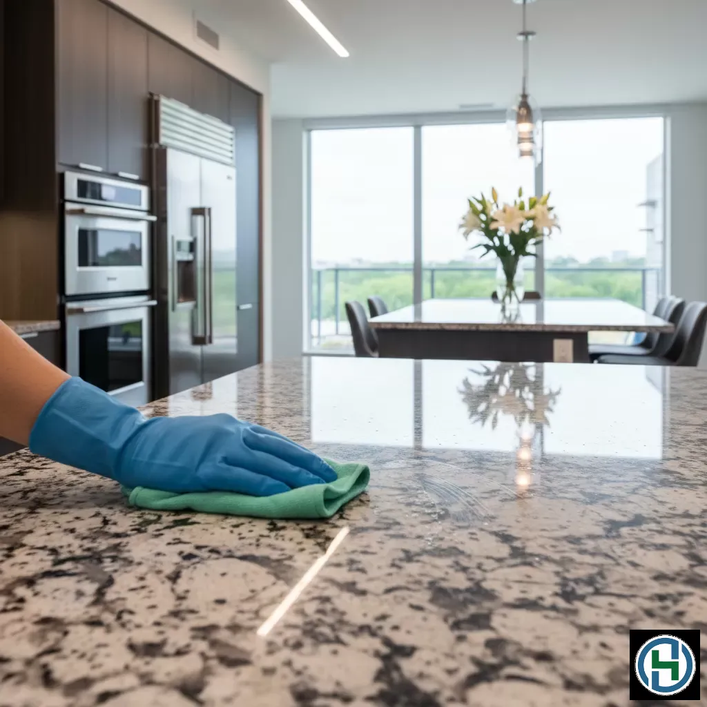 Bề mặt đá hoa cương cần được chăm sóc bằng hóa chất phù hợp để duy trì vẻ đẹp