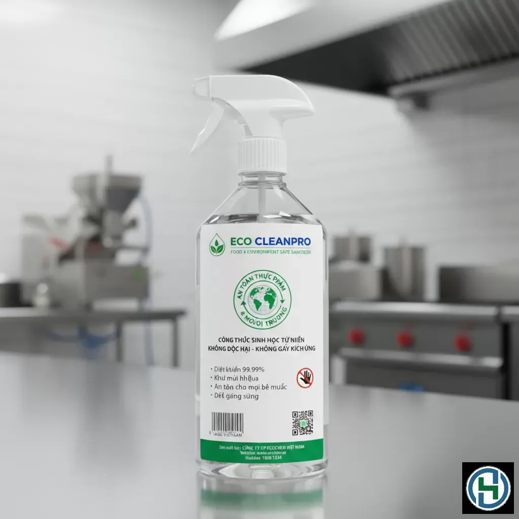 Hóa chất vệ sinh đạt tiêu chuẩn an toàn cho người dùng và có khả năng phân hủy sinh học