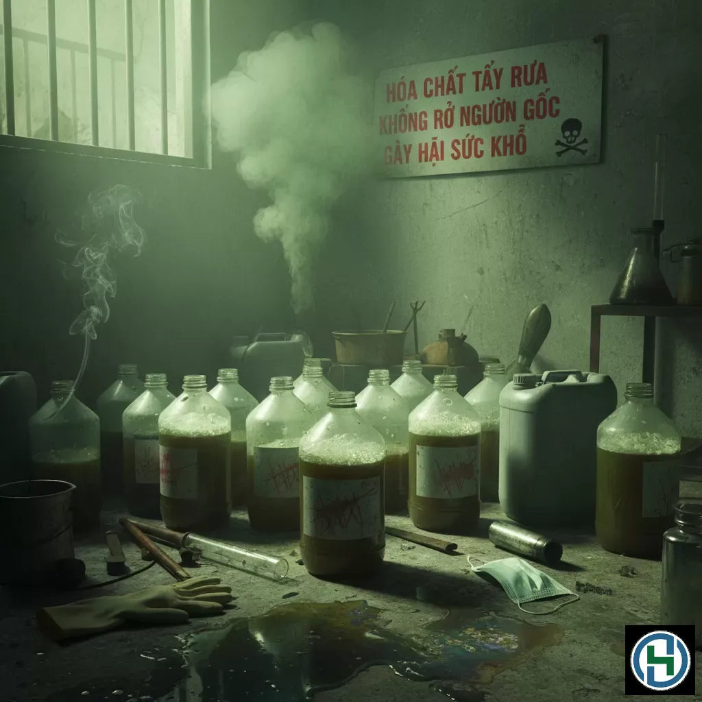 Sử dụng hóa chất tẩy rửa kém chất lượng gây ra nhiều hệ lụy nghiêm trọng cho sức khỏe con người