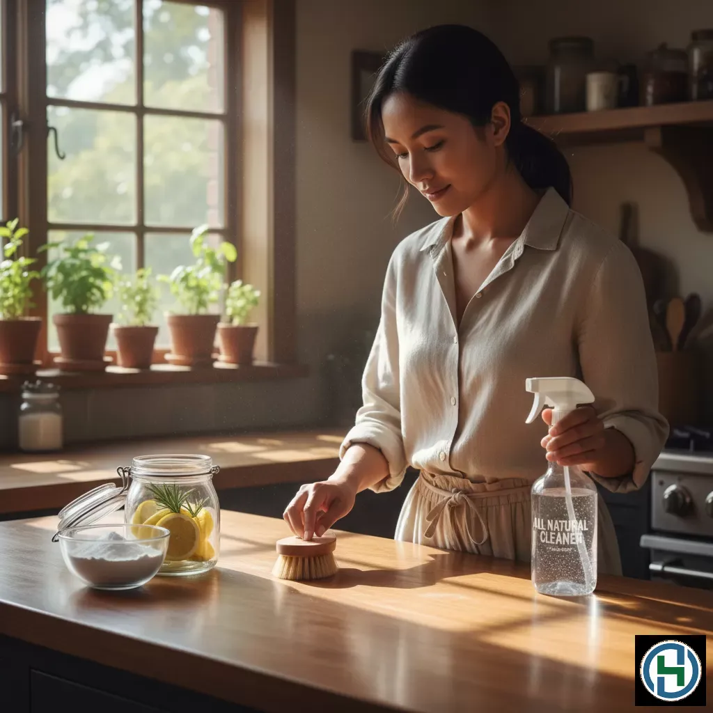 Sử dụng các nguyên liệu tự nhiên như chanh và baking soda giúp giảm thiểu rủi ro từ hóa chất