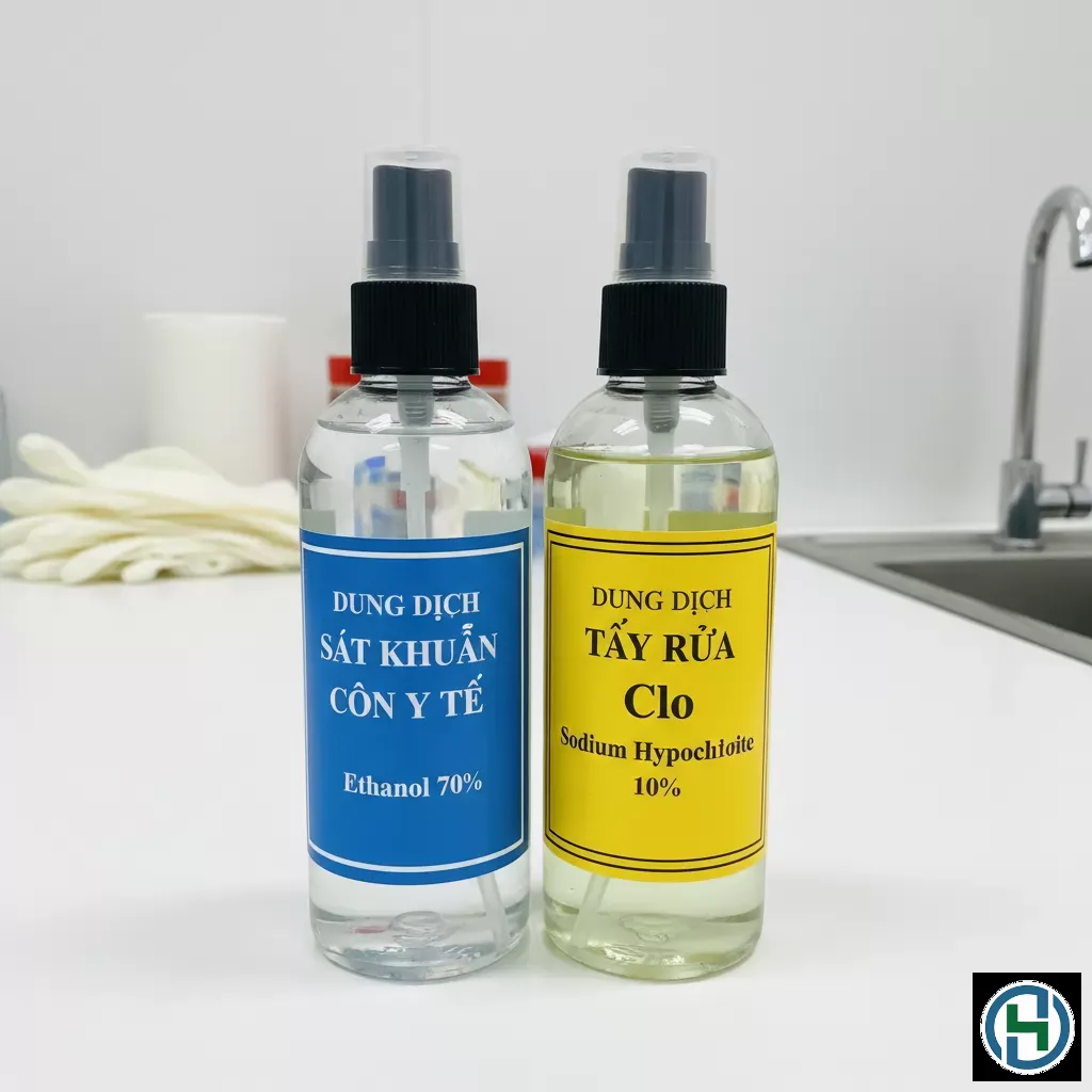 Các loại hóa chất sát khuẩn phổ biến và hiệu quả trong gia đình