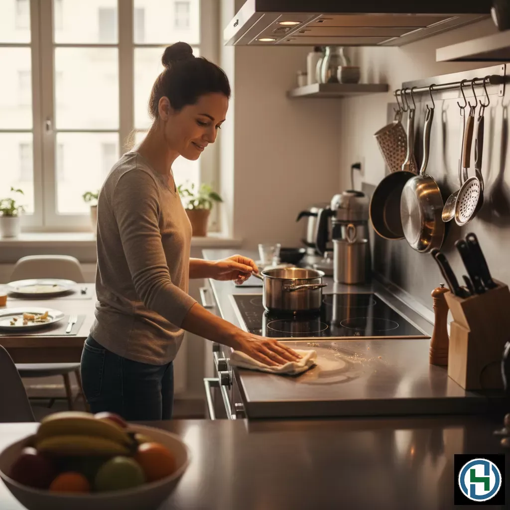 Vệ sinh ngay sau khi sử dụng giúp ngăn chặn vết bẩn bám cứng