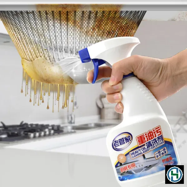 Khả năng đánh bay các lớp dầu mỡ đóng cặn lâu ngày trên lưới lọc máy hút mùi