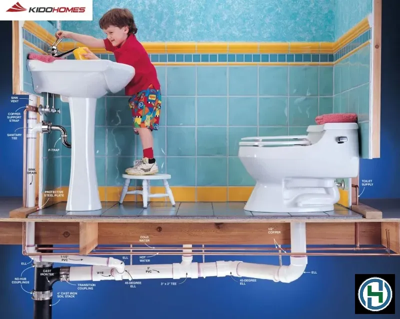 Đảm bảo thoát nước tốt là yếu tố then chốt để giữ sàn nhà luôn khô ráo và không trơn