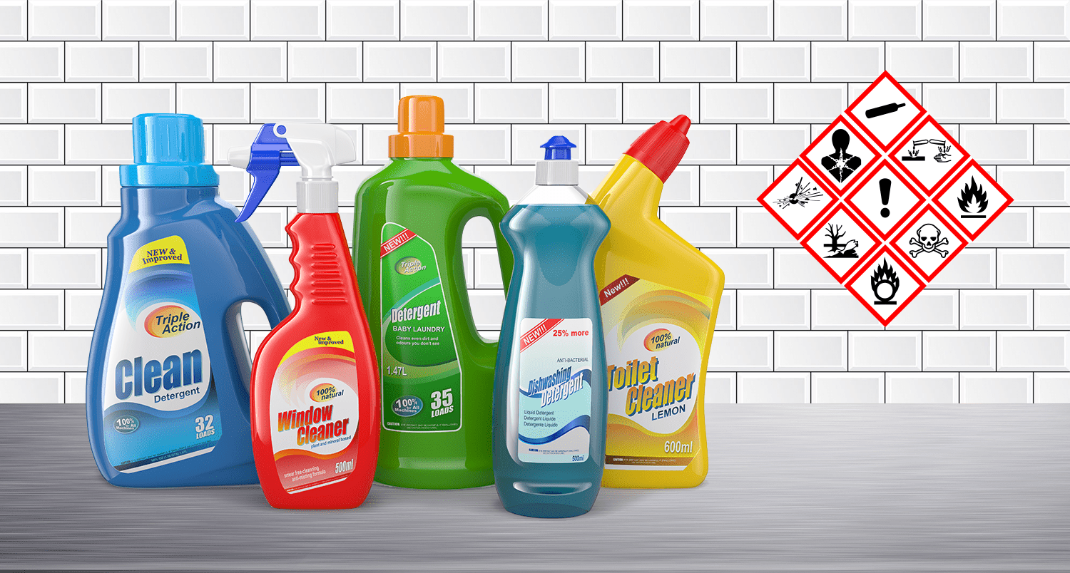 Các sản phẩm hóa chất tẩy rửa gia dụng tiềm ẩn nhiều nguy cơ nếu không sử dụng đúng cách
