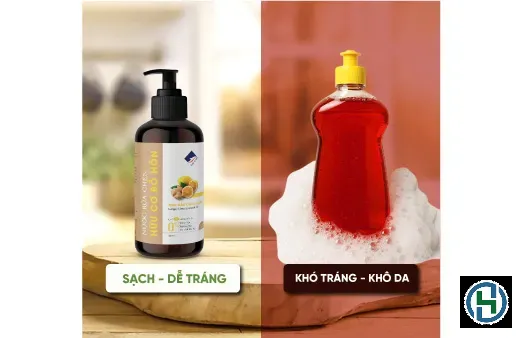 Nước rửa chén sinh học thường ít bọt hơn nhưng vẫn đảm bảo khả năng làm sạch vượt trội và an toàn
