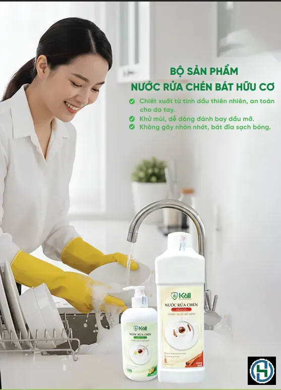 Lưu trữ nước rửa chén ở nơi khô ráo thoáng mát để bảo vệ thành phần hóa học